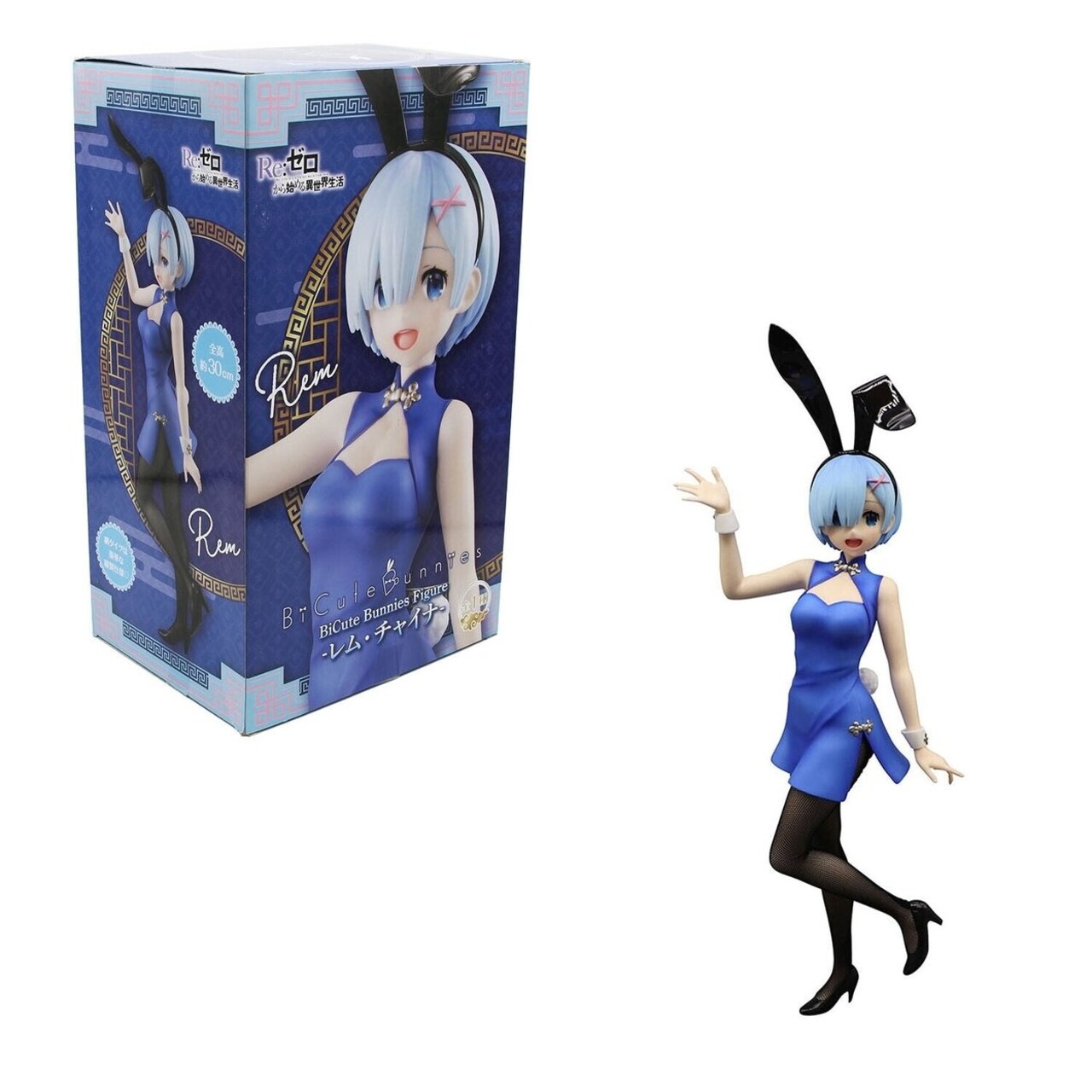 Rem Bunny Blue China Dress Figure Re:Zero Bicute Bunnies Official Furyu